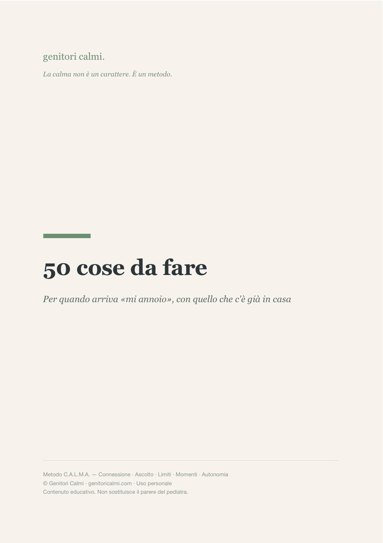 La copertina di «50 cose da fare»